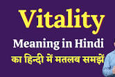 Vitality meaning in Hindi | Vitality ka matlab kya hota hai | English to  hindi