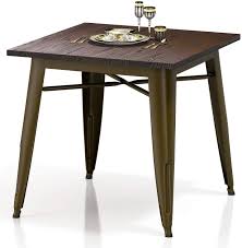 Love the idea of putting a bistro table into guest bedroom next. Vipek Metal Kitchen Dining Chairs Indoor Outdoor Industrial Style Stackable Side Coffee Chairs For Patio Bistro Cafe Trattoria Farmhouse Restaurant Matt Black Set Of 2 Patio Furniture Accessories Patio Lawn Garden