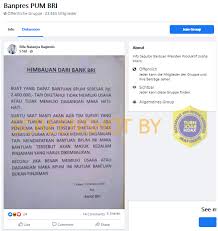 Program itu disalurkan lewat bank rakyat indonesia (bri) dan bank nasional indonesia (bni), dan bank mandiri. Salah Imbauan Bri Untuk Penerima Bpum Turnbackhoax