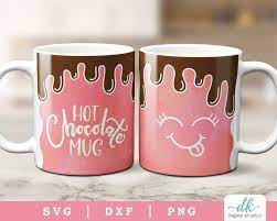 Cricut Mug Press Svg Template For Infusible Ink Sheet Etsy In 2021 Mugs Mug Press Chocolate Drip