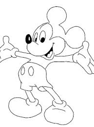 Mickey mouse coloring pages look like prince from coloring pages shosh channel. Disney Characters Coloring Page Mickey Mouse Coloring Page 1a All Kids Network
