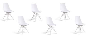 Maybe you would like to learn more about one of these? Lot De 6 Chaises Industrielles Blanches Eif Meilleur Rapport Qualite Prix Du Web