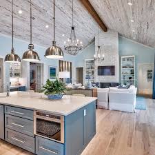 They can also go in a number of style directions. Brown And Blue Kitchen Ideas Home Decor Bliss Open Concept Kitchen Living Room Layout Open Concept Kitchen Living Room Farm House Living Room