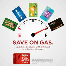 Pick one up at a store near you. Hy Vee Purchase A Gift Card At Hy Vee From More Than 50 Retailers And Save Big With Fuelsaver Five Cents Off Per Gallon For Every 25 Gift Card 10 Cents Off For