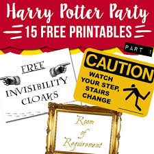 Harry potter krippe zum ausdrucken: 15 Free Harry Potter Party Printables Part 1 Lovely Planner