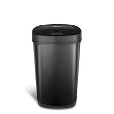 It is ideal to use in many areas of. Nine Stars 13 2 Gal 50l Motion Sensor Oval Trash Can Matte Black Fingerprint Resistant Stainless Steel Walmart Com Trash Can Garbage Can Motion Sensor