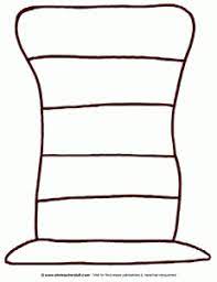 Printable Hat Patterns In Various Sizes Striped And Blank Also Includes A Striped Hat For Writing Words In The Seuss Crafts Dr Seuss Day Dr Seuss Classroom