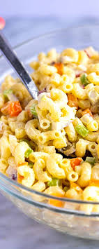 Perfect Creamy Macaroni Pasta Salad Recipe Pasta Salad Macaroni Pasta Salad Easy Pasta Salad