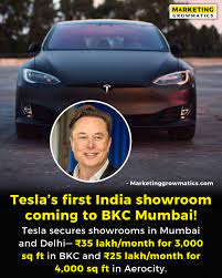 Tesla Lands in India! 🇮🇳⚡” The EV giant has locked in premium showroom spaces in Mumbai & Delhi, marking a major step in its India expansion! 🚀 📍 Mumbai: 3,000 sq ft