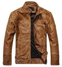 Chouyatou Men S Vintage Stand Collar Pu Leather Jacket At Amazon Men S Clothing Store Jackets Fashion Casual Winter Leather Jackets Leather Jacket Men