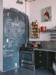 Cocina con paredes pintadas en verde. Paredes De Pizarra En La Cocina La Inspiracion Que Necesitas