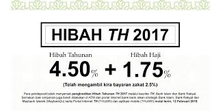 Islamic pilgrimage fund lembaga tabung haji is, as of 1 january 2019, administratively under bank negara malaysia. Blog To Shout Blog Till Drop Dividen Tabung Haji 2017