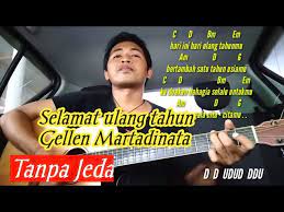 Selamat hari jadi chord gitar. Chord Gitar Selamat Ulang Tahun Gellen Martadinata By Darmawan Gitar Youtube