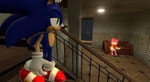 Sonic And Amy Belongs To Sega Art By Me Made In Gmod Garry 39 S Mod Sonic And Amy Sonic Amy