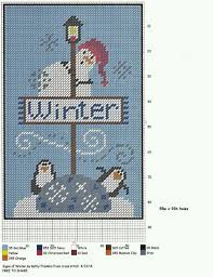 Free cross stitch patterns for beginners. Signs Of Winter By Kathy Franklin From Cross Stitch Cross Stitch Tree Winter Cross Stitch Cross Stitch Patterns