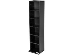 Armoire Etagere Cd Dvd Colonne Tour Bibliotheque Meuble De Rangement Pour 100 Cds Noir Helloshop26 0508024 Vente De Helloshop 26 Conforama