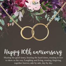 Happy belated 10th year anniversary wishes to you sweetheart! 10th Anniversary Gift 10 Year Anniversaryhappy Etsy