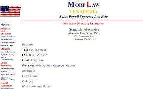 Highly Rated Richmond Virginia Traffic Criminal And Dui Defense Attorney Https Www Morelaw Com Lawyers Atty Asp F Standis Lawyer Criminal Defense Richmond
