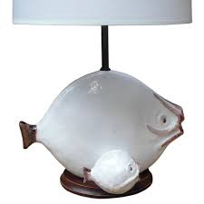 Vintage colorful nautical décor fish enamel ceramic small table light. Ceramic Fish Lamp 1stdibs Com Fish Lamp Ceramic Fish Lamp