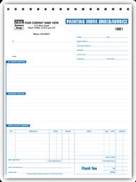 6572 Painting Work Order Form Painting Contractors Painting Form