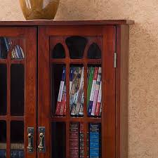 This windowpane media cabinet comes in an ever complementing espresso color and features beautifully cut tempered glass windows. Window Pane Media Cabinet Cherry 6221925 Hsn