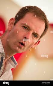 Children's writer author DANIEL MORDEN speaking at DINFEWR Literature  Festival June 2014 Llandeilo, Wales UK Stock Photo