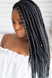 Costume accessories crochet hair braids straight box braids natural color synthetic hair 23 inch braiding hair 8pcs. Box Braid Styling Ideas For Most Exquisite Tastes Glaminati Com