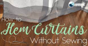 How to shorten curtains without cutting. How To Hem Curtains Without Sewing