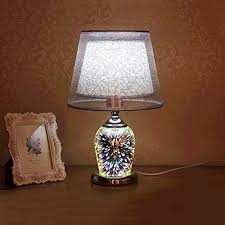 With a choice of fabric and metallic shades, in addition to stylishly simplistic and more decadent bases, you are sure to find a gorgeous bedside lamp to complement your traditional or contemporary decor. Piaoling Fashion 3d Crystal Lamp Modern Simple Study Roo Https Www Amazon Co Uk Dp B074fvrq33 Lamps Living Room Bedside Table Lamps Modern Bedside Table