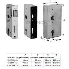 Kastenschloss für gartentor, schloss mit schlüssel, türbeschläge antik eisen. Schlosskasten Mit Schloss Aus Edelstahl U A Fur Gartentore 37 60