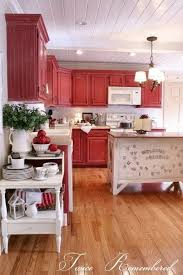 19 Kitchen Makeover Before And Afters Farmhouse Style Kitchen Red Cabinets Rustic Kitchen