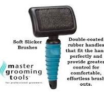 Master Grooming Tools MEDIUM SOFT SLICKER BRUSH Ergonomic DOG CAT Dematting  Hair