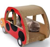 OEM/ODM bienvenue arbre à chat de haute qualité et griffoir en forme de  voiture papier ondulé repos pour chat coccinelle maison pour animaux de ...
