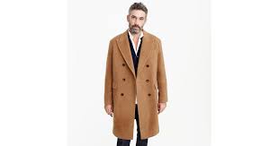 So i just came back from a jcrew store and they had 40% off wool topcoats for all colors. J Crew Double Breasted Topcoat In Camel Hair For Men Lyst