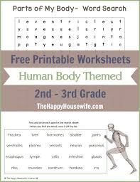 Human Body Themed Worksheets Free Printables The Happy Housewife Home Schooling Human Body Worksheets Free Human Body Human Body Printables