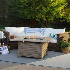 Shop thousands of propane fire pits you'll love at wayfair Belham Living 49 In Willow Rectangle Propane Fire Pit Propane Fire Pit Table Fire Pit Walmart Fire Pit Backyard