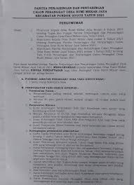 Informasi lowongan kerja resmi untuk lowongan kerja cpns, bumn, dan multinasional company tahun 2020. Pemdes Bmj Buka Lowongan Kerja Terima Jabatan Sekdes Radar Bumi Pekal