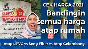 Kedua bahan bangunan ini memiliki peran yang sangat vital bagi sebuah rumah atau gedung karena bisa berfungsi sebagai pengganti genteng. Cek Harga Atap Rumah 2021 Di Depo Bangunan Atap Upvc Seng Fiber Penutup Pagar Atap Gelombang Youtube
