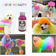 Since dye sets into the dog's hair, it may take several baths to remove. Fashion Top Performance Hair Dye Gel For Dogs Professional Pet Hair Cream Hair Color Non Toxic Diy Dyeing Wax 3 51oz 100ml Wish