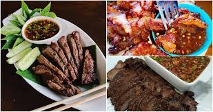 Daging bakar yang dah siap dibakar, nanti suam suam sikit, boleh hiris. Resipi Daging Bakar Danok Buka Selera Pasti Buat Korang Terliur
