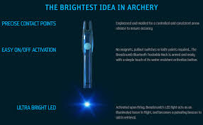 Breadcrumb Bluetooth And Led Illuminating Archery Arrow Nock For Hunting Arrow Or Crossbow Bolt