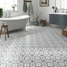Carrelage patrimony leroy merlin / carrelage sol et mur forte effet métal bronze lamiera l.45. Carreaux De Ciment Beige Et Bleu Leroy Merlin