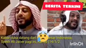 Kabar meninggalnya syekh ali jaber diungkapkan oleh ustaz yusuf mansur melalui akun instagramnya @yusufmansurnew. 2liptxvgwsx2 M