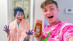 Today i pranked deniesse with a shampoo prank!! Shampoo Hair Dye Prank On Lizzy She Was So Mad Youtube
