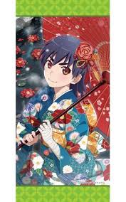 mini tapestry monogatari series suruga kanbaru 神原駿河 神原 タペストリー