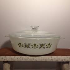 Download Vintage Anchor Hocking Fire King Casserole With Lid Green Meadow Two Quart Fire King Anchor Hocking Vintage Fire King
