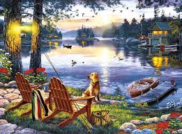 Darrell bush summertime 1000 piece jigsaw puzzle. Buffalo Games Darrell Bush Twillight S Calm 1000 Piece Jigsaw Puzzle Walmart Com Walmart Com