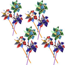 Coastal seaside garden and landscaping ideas for beach zen. Kicko Colorful Metallic Pinwheels Pack Of 12 Windmills With Stick For Kids And Adults Perfect Summer