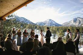 Mountain Wedding Ceremony Black Canyon Inn Estes Park Colorado Estes Park Wedding Venues Estes Park Wedding Black Canyon Inn Wedding