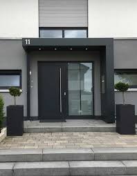 Excellent Ecran Porte Exterieur Villa Suggestions Toiture D Entree Auvent Avec Numero D En 2020 Idee Entree Maison Entree Maison Moderne Porche Entree Maison